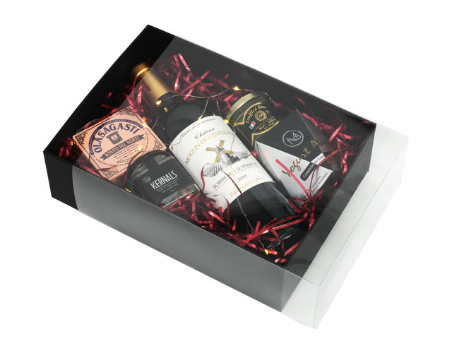 Hamper A5小贺牌 - 圣诞冬夜星辉美酒礼篮 FH303 - XH1013A4 Photo