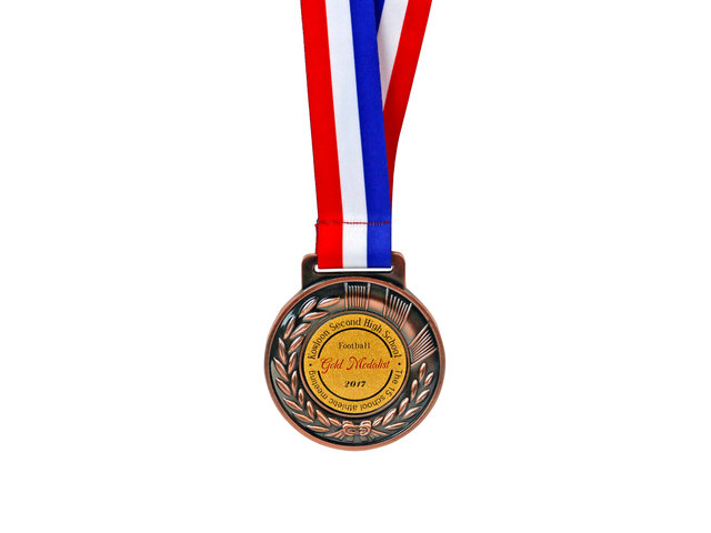 Handmade Memorabilia - School/Enterprise/Government/Annual Party bronze color personalized recognition medal - L44000107 Photo