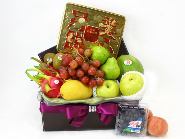 Mid-Autumn Gift Hamper - (9) Mid-Autumn Maxim Moon Cake Friut Gift Hamper - L11433 Photo