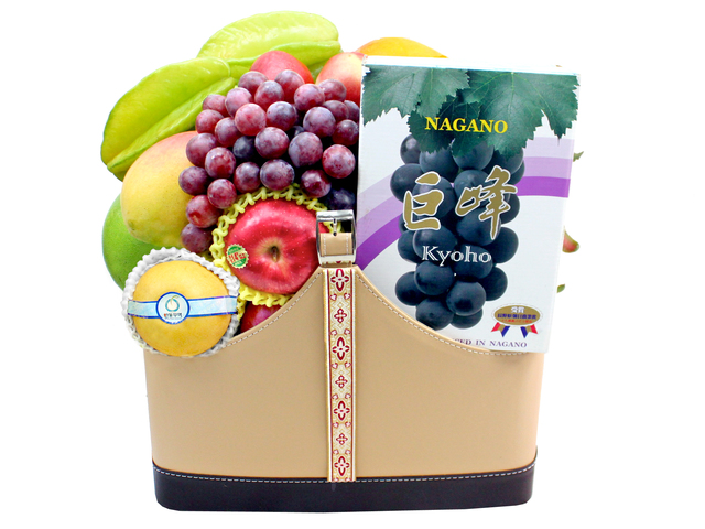 Mid-Autumn Gift Hamper - Mid Autumn Fancy Kyoho Grapes Fruit Hamper FH165 - L195655 Photo