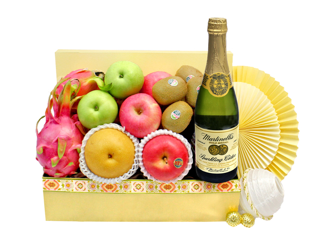 Mid-Autumn Gift Hamper - Mid Autumn Fancy Sparkling Wine Delicate Fruit Hamper FH205 - L139603 Photo