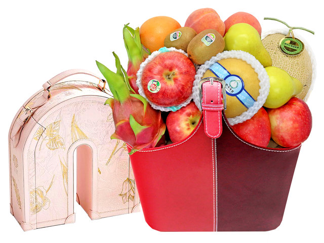 Mid-Autumn Gift Hamper - Mid Autumn Lady M Moon Cake With Deluxe Fruit Hamper FH174 - M30725A2 Photo