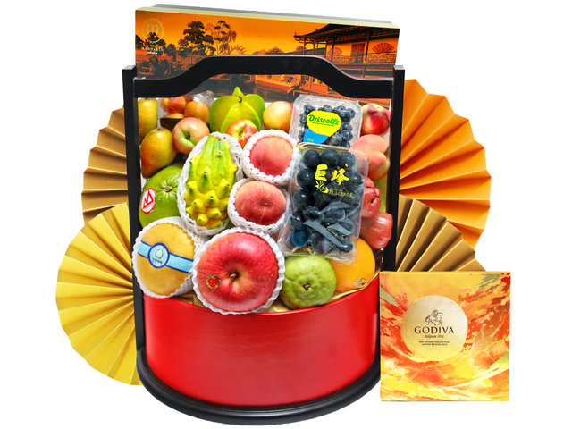 Mid-Autumn Gift Hamper - Mid Autumn Mandarin Oriental Mooncake With Deluxe Chocolate Fruit Hamper FH179 - L76601165 Photo