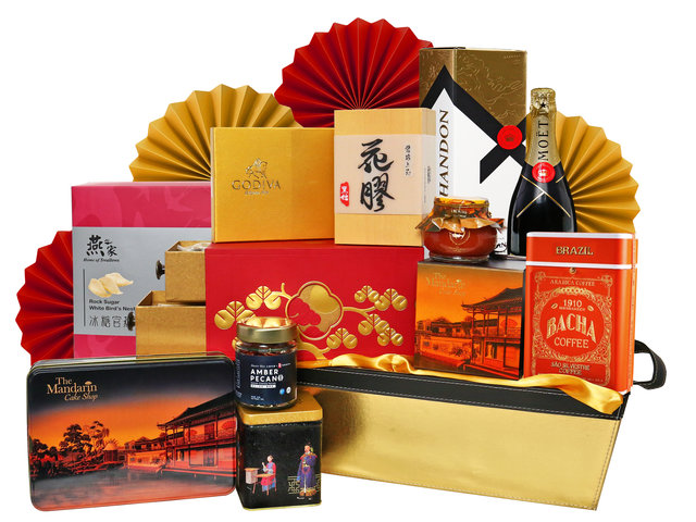 Mid-Autumn Gift Hamper - Mid Autumn Mandarin Oriental Mooncake With Deluxe Food Gift Hamper FH220 - M30729A1 Photo