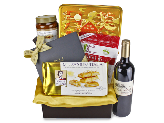 Mid-Autumn Gift Hamper - Mid-Autumn Maxim Moon Cake Fruit Gift Basket H2 - L89613 Photo