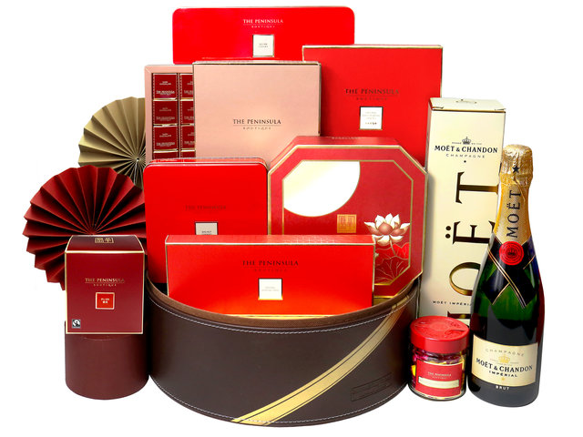 Mid-Autumn Gift Hamper - Mid Autumn Peninsula Moon Cake And Food With Luxury Gift Hamper FH140 - L3125596 Photo