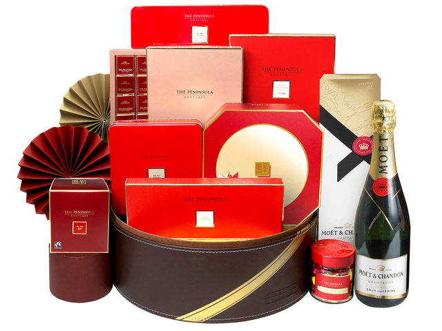 Mid-Autumn Gift Hamper - Mid Autumn Peninsula Moon Cake And Food With Luxury Gift Hamper FH140 - L3125596 Photo