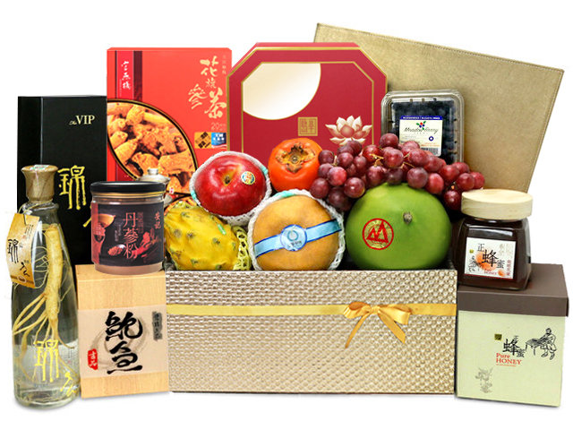 Mid-Autumn Gift Hamper - Mid Autumn Peninsula Moon Cake With Deluxe Chinese Fruit Hamper FH158 - L76608855 Photo