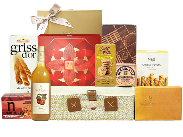 Mid-Autumn Gift Hamper - Mid Autumn Peninsula Moon Cake With Deluxe Food Fruit Hamper FH104 - MH0730A8 Photo