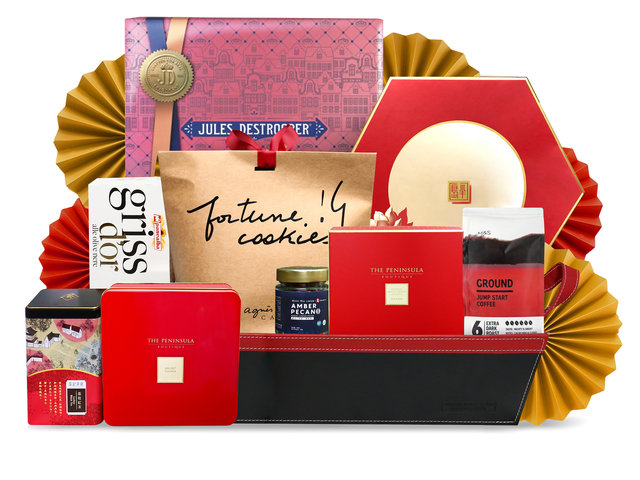 Mid-Autumn Gift Hamper - Mid Autumn Peninsula Moon Cake With Deluxe Food Gift Hamper FH216 - M30725A1 Photo