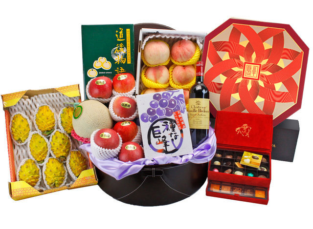Mid-Autumn Gift Hamper - Mid Autumn Peninsula Moon Cake With Luxury Chocolate Fruit Hamper FH186 - L90042 Photo