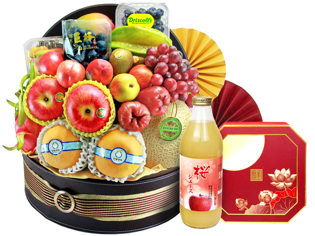 Mid-Autumn Gift Hamper - Mid Autumn Peninsula Moon Cake With Luxury Fruit Hamper FH169 - L139674 Photo