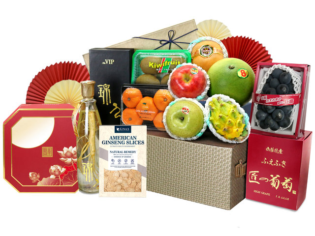 Mid-Autumn Gift Hamper - Mid Autumn Peninsula Moon Cake With Luxury Ginseng Fruit Hamper FH168 - L76608239 Photo