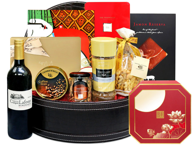 Mid-Autumn Gift Hamper - Mid Autumn Peninsula Moon Cake With Premium Pastry Fruit Hamper FH124 - MH0731A3 Photo