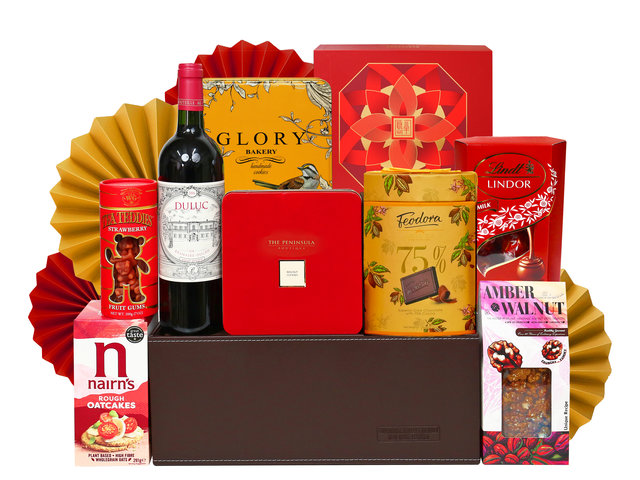 Mid-Autumn Gift Hamper - Mid-Autumn Peninsula Mooncake Wine & Food Hamper FH426 - MH0822A4 Photo