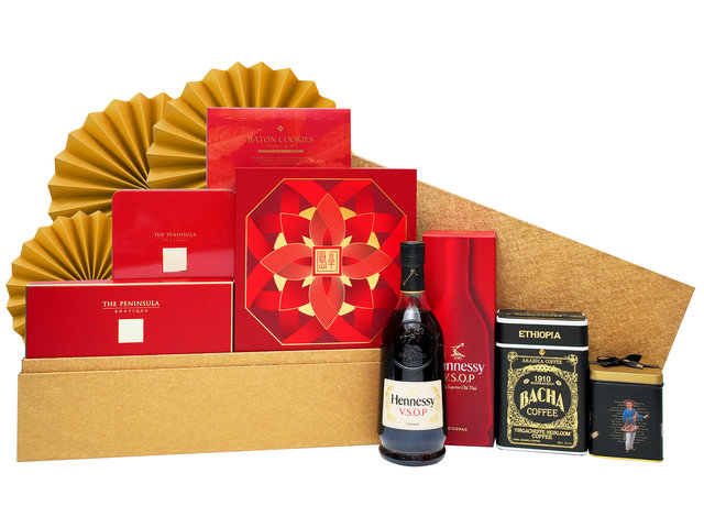 Mid-Autumn Gift Hamper - Mid-Autumn Peninsula Mooncake With Premium Wine & Gourmet Luxury Gift Hamper FH411 - MH0701A5 Photo