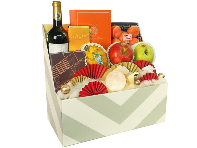 Mid-Autumn Gift Hamper - Mid-Autumn Reign Fruit Gift Hamper with Lighting Decor MS05 - 2MR0726A6 Photo