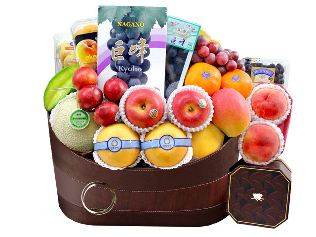 Mid-Autumn Gift Hamper - Mid Autumn The Spring Moon Mooncake With Luxury Fruit Hamper FH151 - L3125622 Photo