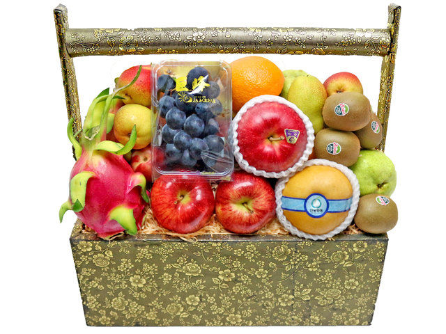 Mid-Autumn Gift Hamper - Mid autumn fruit basket A52 - L76600859 Photo