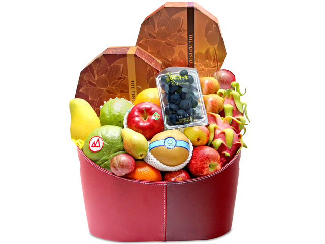 Mid-Autumn Gift Hamper - Mid autumn moon cake fruit basket P20 - L76601006 Photo