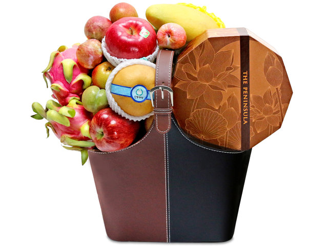 Mid-Autumn Gift Hamper - Mid autumn moon cake fruit basket P25 - L76601001 Photo