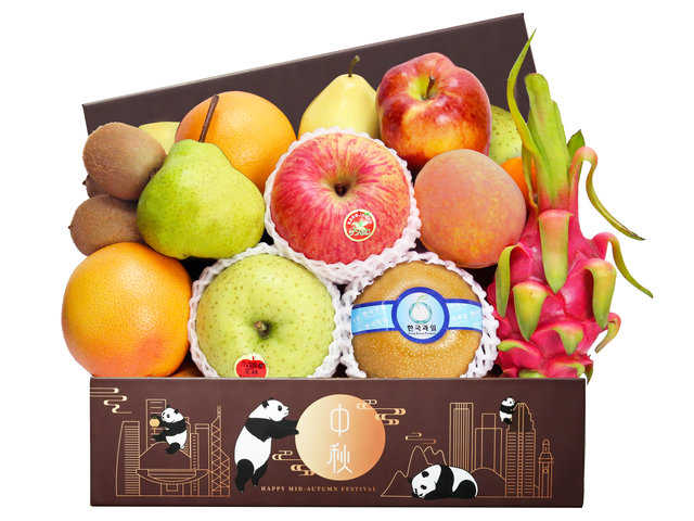 Mid-Autumn Gift Hamper - Panda Theme Mid Autumn Fancy Fruit Hamper FH163 - L76608355 Photo