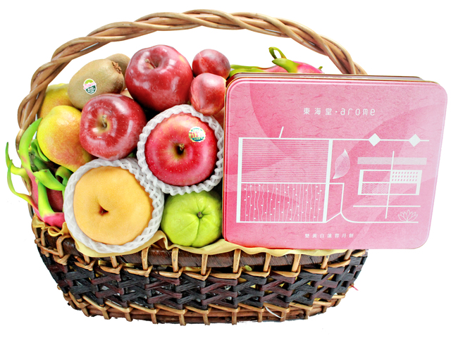 Mid-Autumn Gift Hamper - ShopThurPost - Mid Autumn Mooncake Fruit Hamper M36 - L140537 Photo