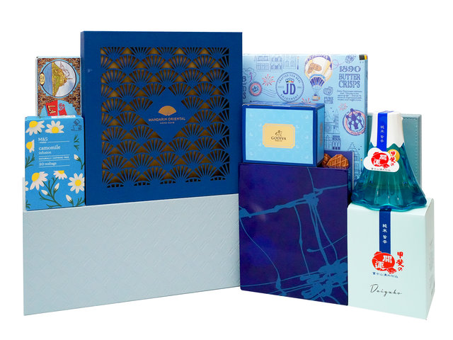 Mid-Autumn Gift Hamper - The Mandarin Oriental Hotel Mini Egg Custard Mooncake Gourmet Gift Basket FH410 - MH0701A4 Photo