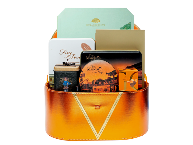 Mid-Autumn Gift Hamper - The Mandarin Oriental Hotel Mini Egg Custard Mooncake Luxury Gourmet Gift Hamper FH415 - MH0717A4 Photo