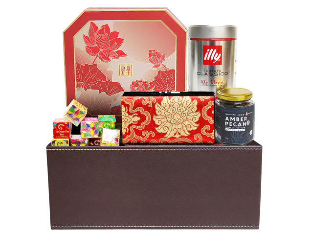 Mid-Autumn Gift Hamper - mid autumn mailable moon cake basket A10 - L76601573 Photo