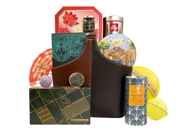 Mid-Autumn Gift Hamper - mid autumn mailable moon cake basket A11 - L76601609 Photo