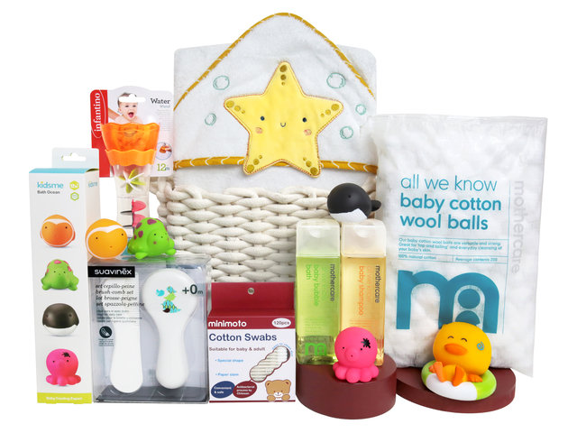 New Born Baby Gift - Baby Bath Gift Hampers BB01 - BY0414A4 Photo