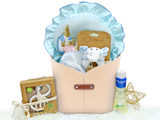 New Born Baby Gift - Baby Gift Basket z19 - L36669014 Photo