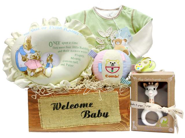 New Born Baby Gift - Baby Gift Basket z2 - L36667922 Photo