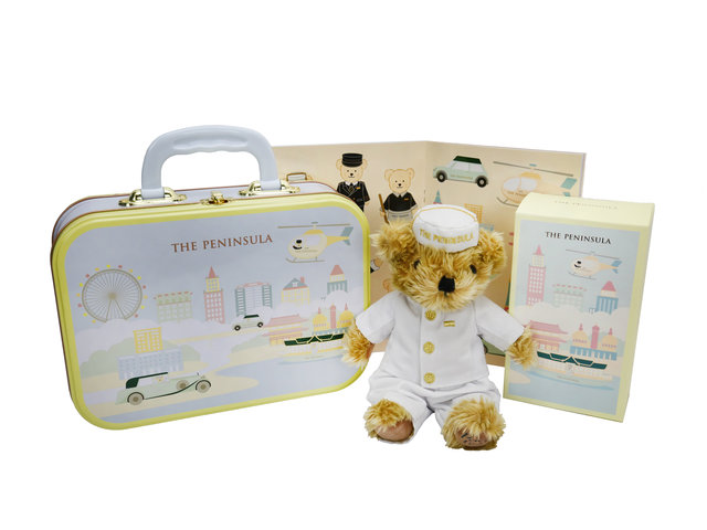 New Born Baby Gift - Hong Kong, The Peninsula Hotel - Bear Suitcase - BY0221A9 Photo