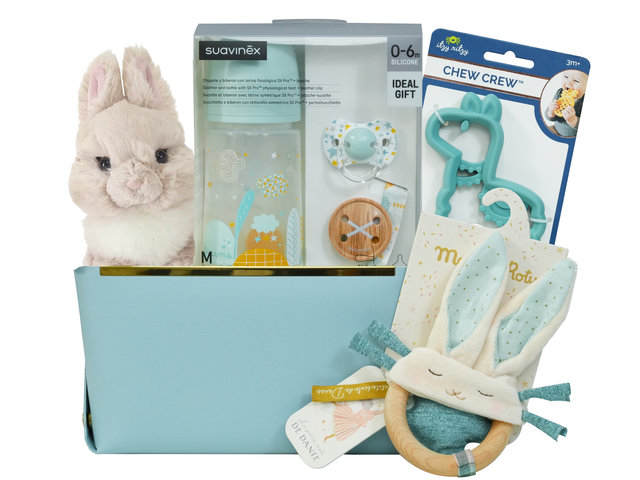 New Born Baby Gift - Mini New Born Baby Boy Gift Hamper BB025 - VE0317A2 Photo