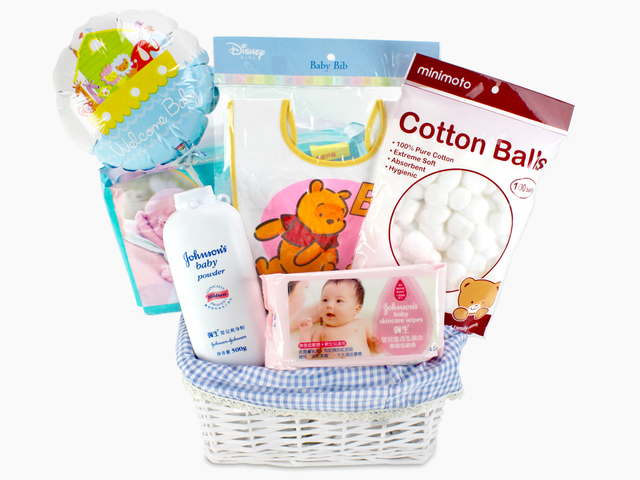 New Born Baby Gift - New Born Baby Gift Basket L - L50866 Photo