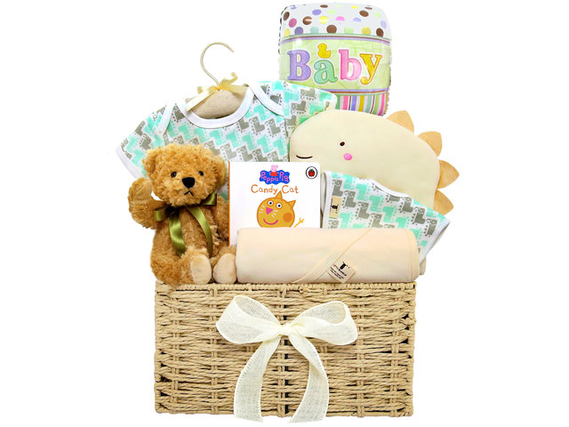 New Born Baby Gift - Organic Cotton Baby Gift Hamper NB13 - BY0309A3 Photo