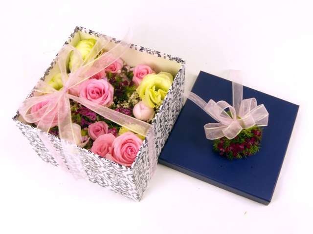 Order Flowers in Box - Boxful of Thoughts - P5255 Photo