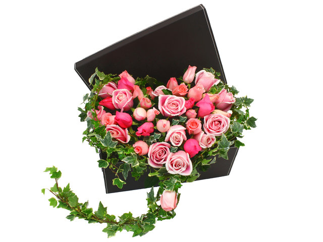 Order Flowers in Box - Heart of Love - P6767 Photo