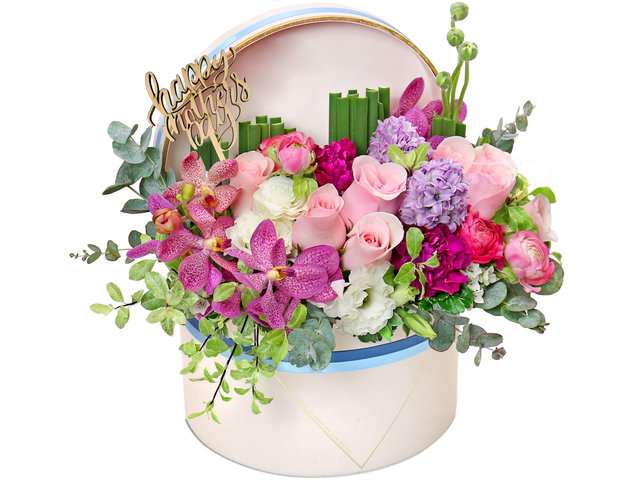 Order Flowers in Box - Mother's Day Gifts Rose Flower Box Z2 - MR0320A5 Photo