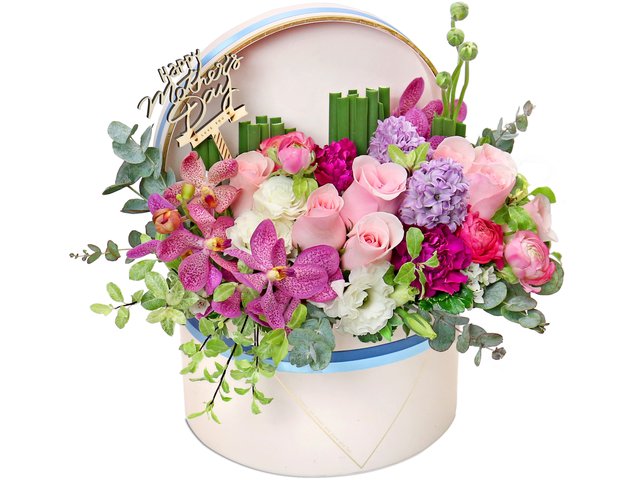 Order Flowers in Box - Mother's Day Rose Flower Box Z2 - MR0320A5 Photo