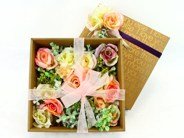 Order Flowers in Box - Silk Flower Box - L17065 Photo