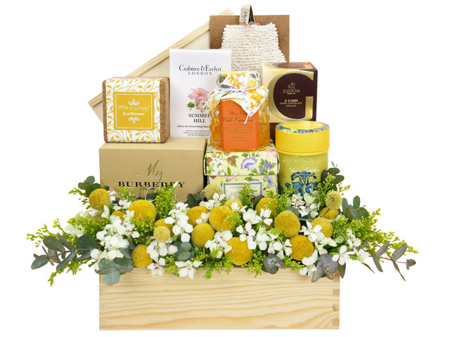 Order Flowers in Box - Skin Care Relax Gift Set With Box Flower - SE0319A2 Photo