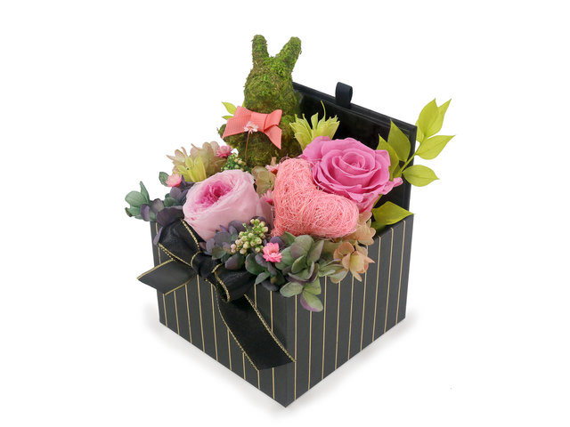 Preserved Forever Flower - Cutie Bunny Preserved Flower Box M44 - L45000081 Photo