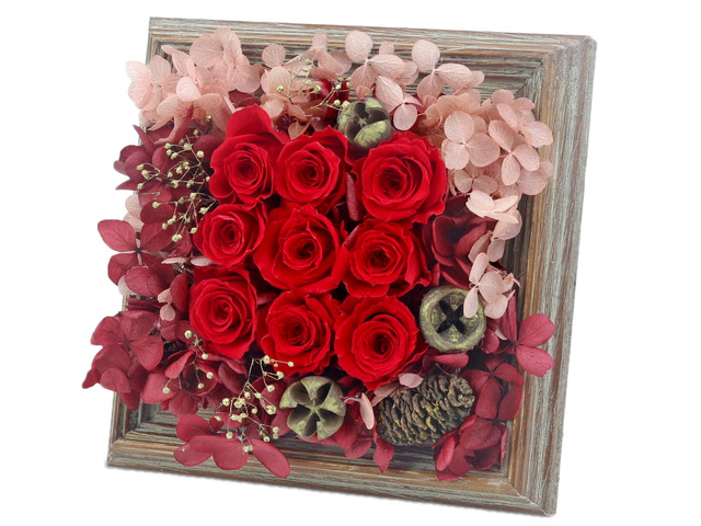 Preserved Forever Flower - Happiness in the Photo Frame Preserved Flower M19 - L36515511 Photo