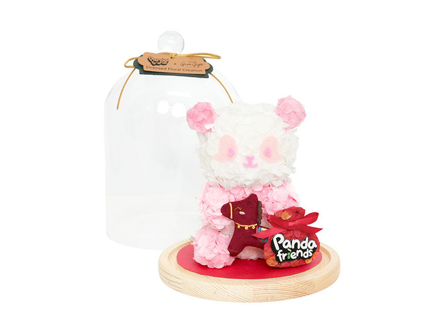 Preserved Forever Flower - Pandafriends x GGB - Jia Jia Year of the Horse Limited Edition Preserved Flower Box  - PG0127A1 Photo