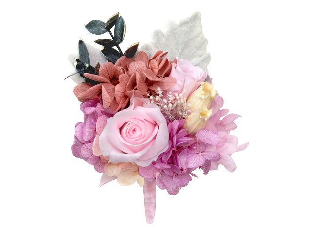 Preserved Forever Flower - Preserved & Dried Flower Wedding Boutonniere WE02 - PT0421A9 Photo