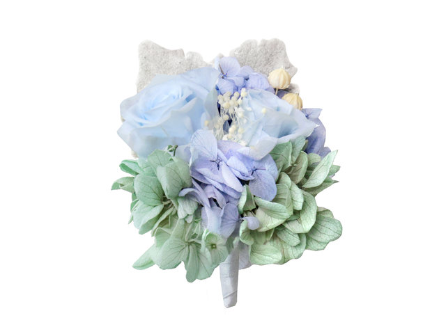 Preserved Forever Flower - Preserved & Dried Flower Wedding Boutonniere WE03 - PT0421B1 Photo