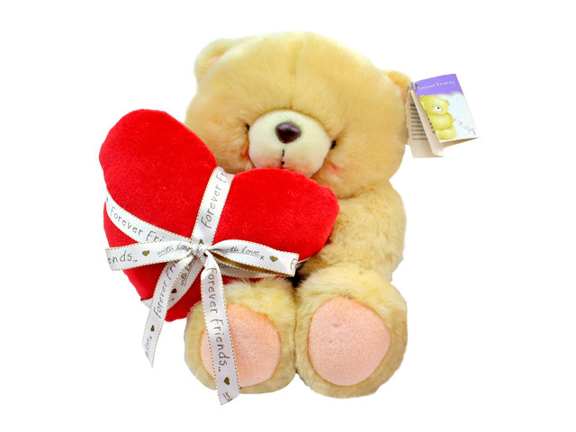 Teddy Bear n Doll - Hallmark Forever Friends Teddy with Heart - P18417 Photo